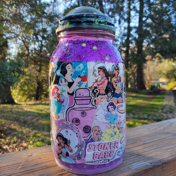 Custom Commissioned Stash Jar Made to Order and Personalized