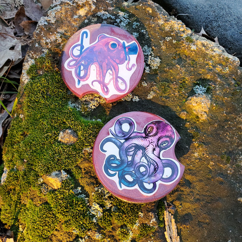 Octopus Car Coaster Set