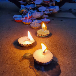 Recycled Bottle Cap Candles Mixed Scents and Colors