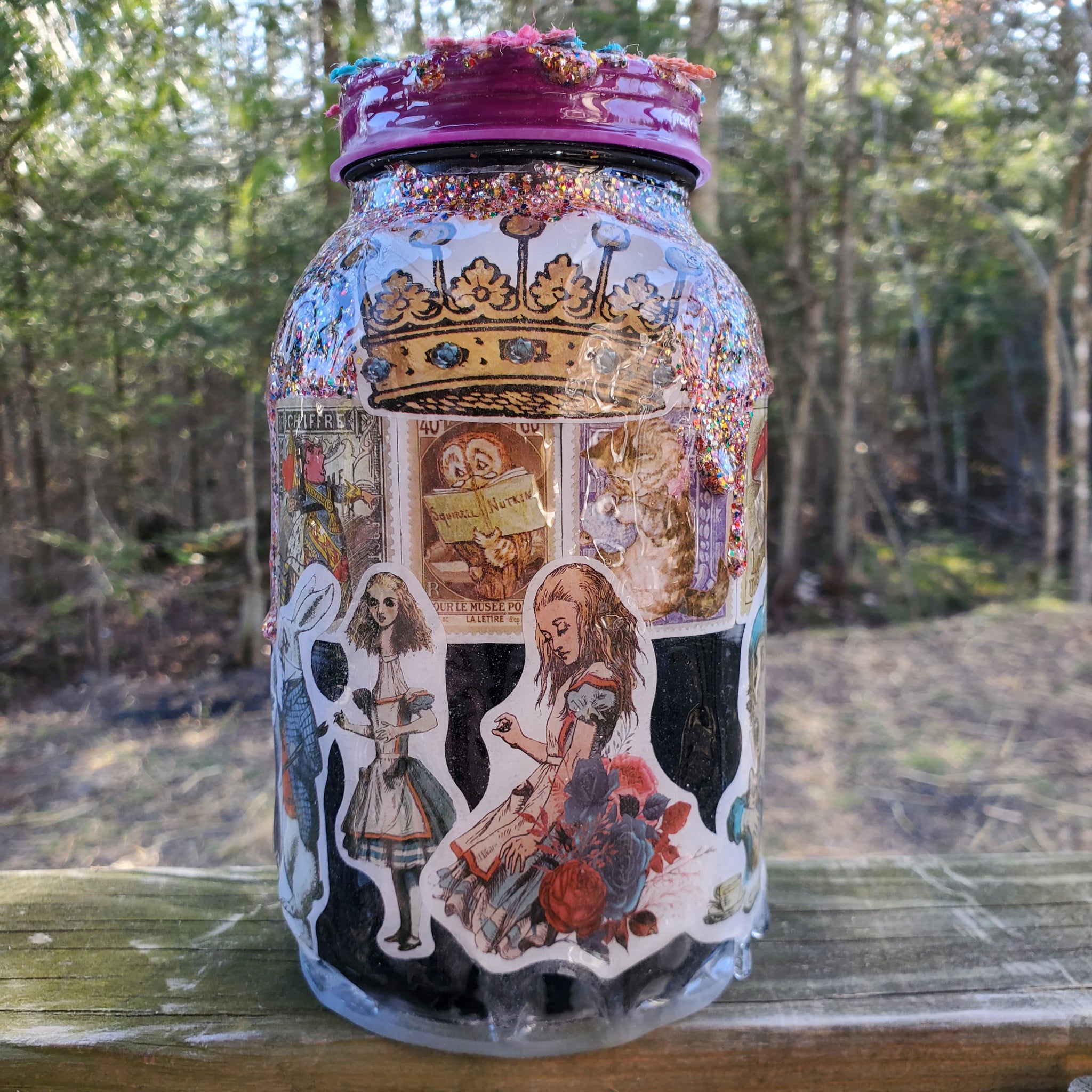 Alice in Wonderland Piggy Bank Stashjar