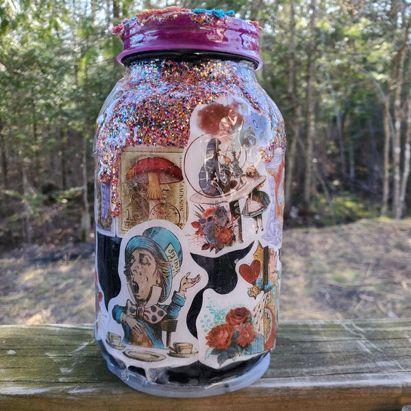 Alice in Wonderland Piggy Bank Stashjar