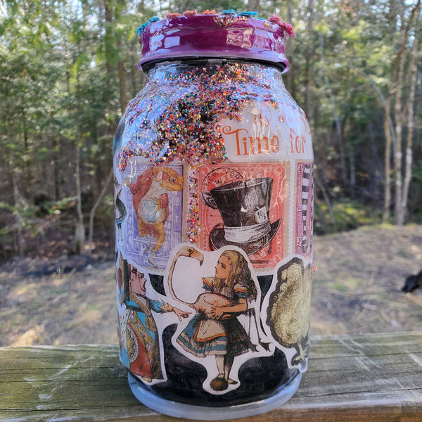 Alice in Wonderland Piggy Bank Stashjar