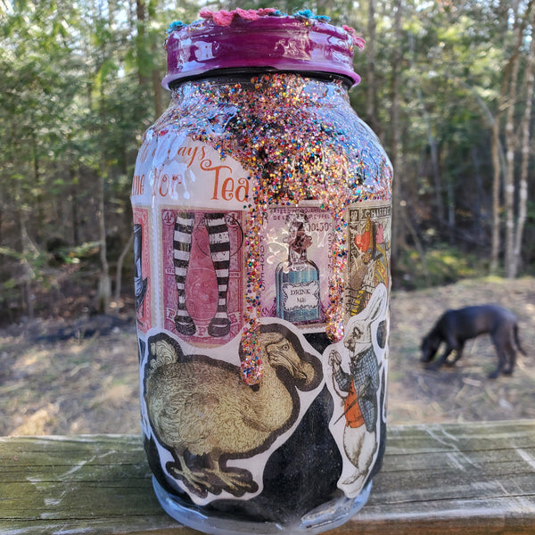 Alice in Wonderland Piggy Bank Stashjar