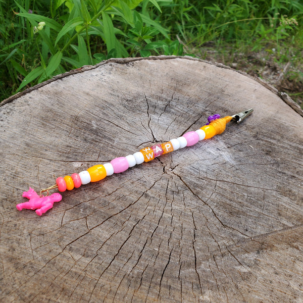 Beaded Metal Multi-Use Smoking Clip