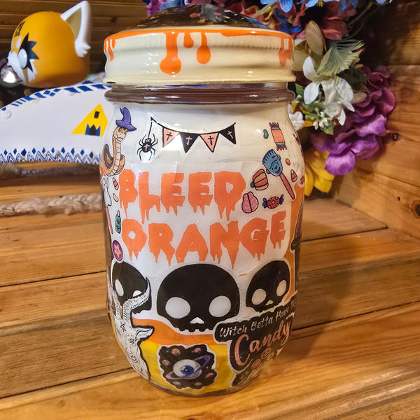 I Bleed Orange Halloween Stashjar