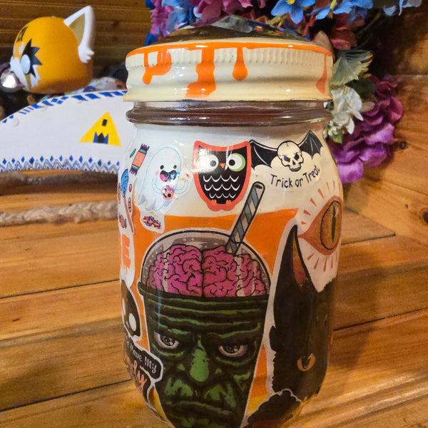 I Bleed Orange Halloween Stashjar