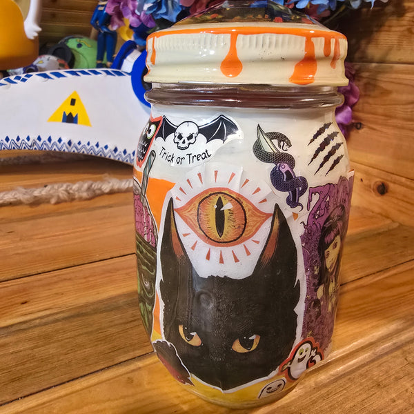 I Bleed Orange Halloween Stashjar