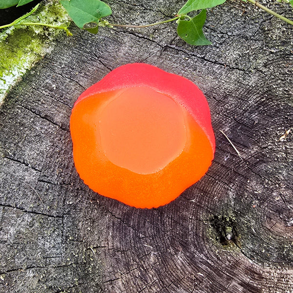 Neon Glow In The Dark Pink and Orange Lilly Tea Light Candle Holder