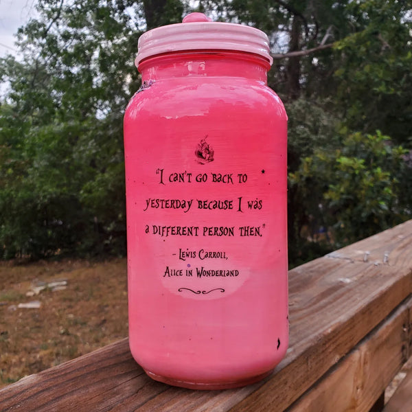 Alice is Pretty in Pink Skull Jar