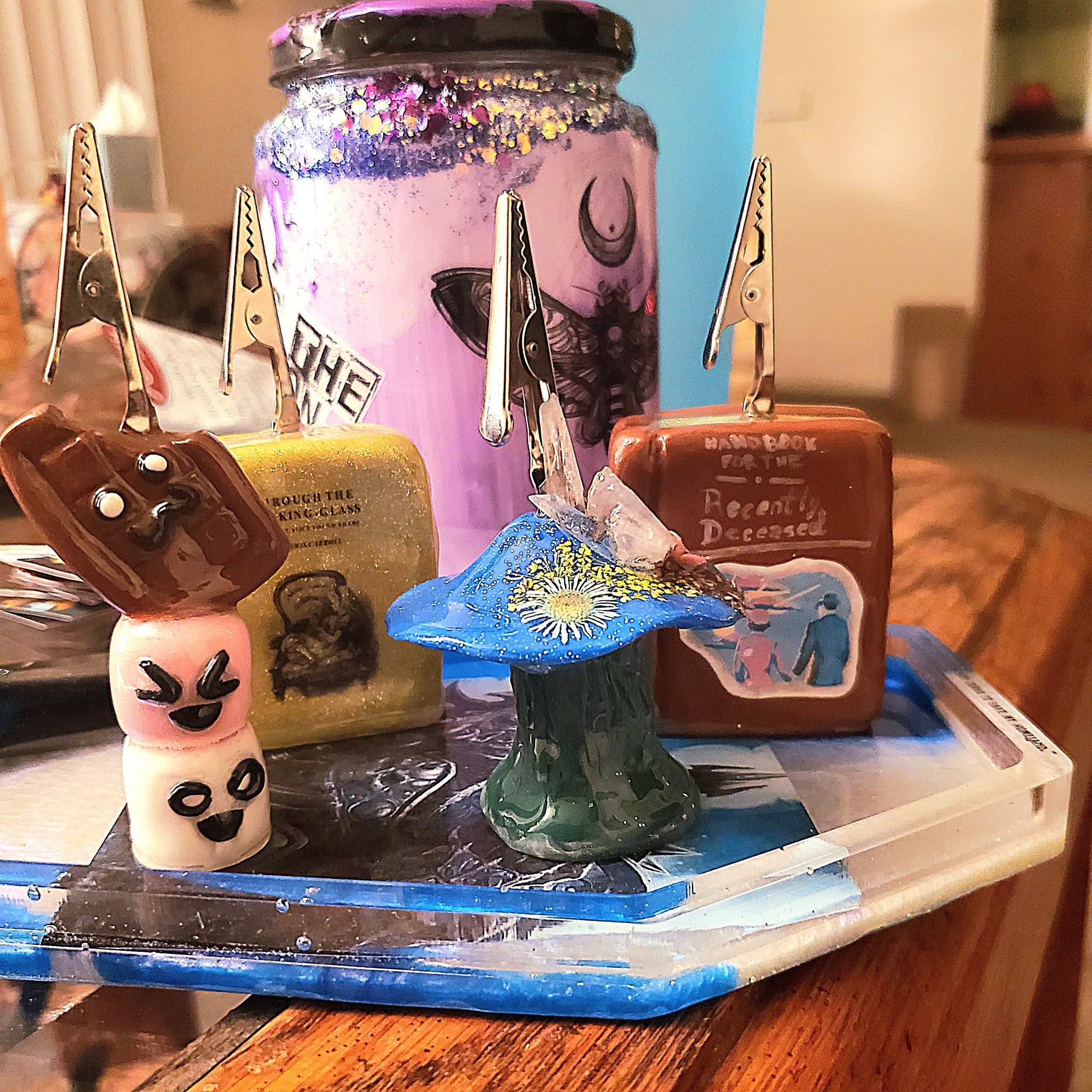 Custom Commissioned Roach Clip ATM Clip – Harlot Handiwork