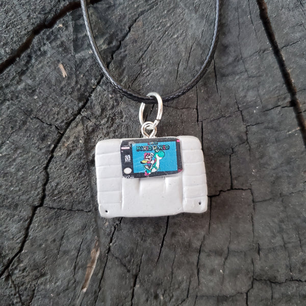 SNES Cartridge Charm Necklace