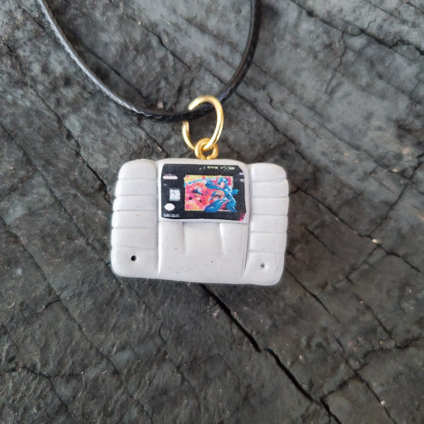 SNES Cartridge Charm Necklace