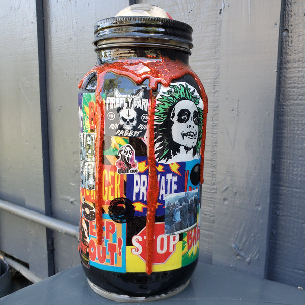 Custom Commissioned Stash Jar Made to Order and Personalized